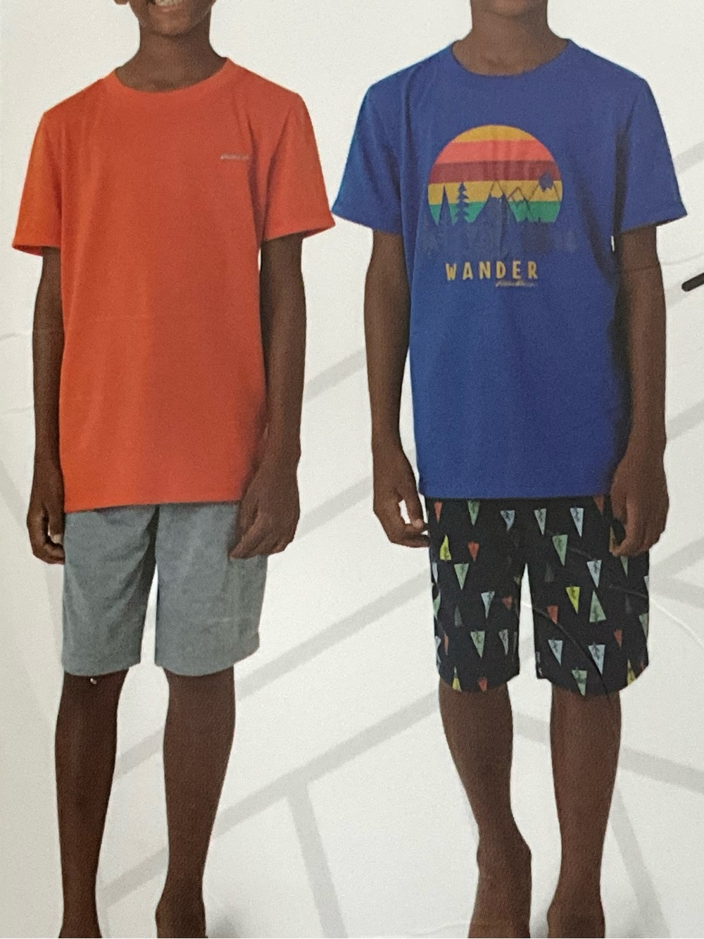 6 Pc Eddie Bauer Set Boys Pajama Shirt Pants Shorts Size 14-16 - Picture 3 of 5